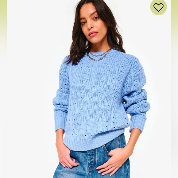 King & Tuckfield Chunky Blue Sweater NWT